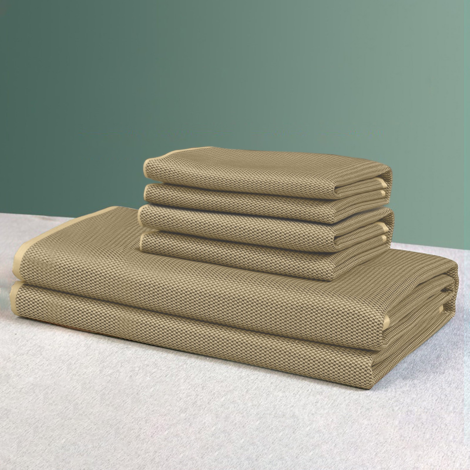 ViYW Summer Sleeping Mat, Foldable Rattan Summer Sleeping Mat, Cool Mat Home Quick Cooling Textile Rattan Mat, Bamboo Sleeping Mat for Home School Dormitory